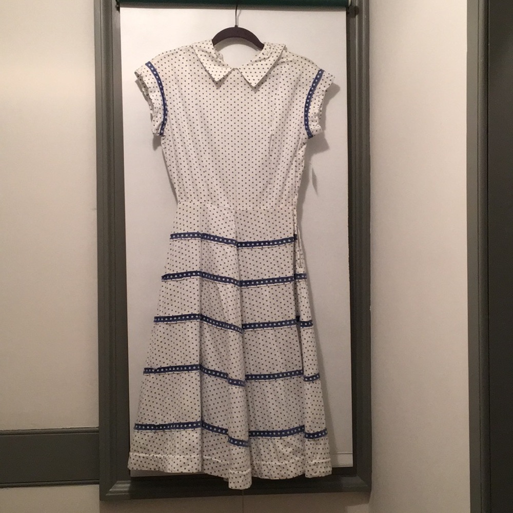 BEAUTIFUL LATE 1940s ERA DRESS